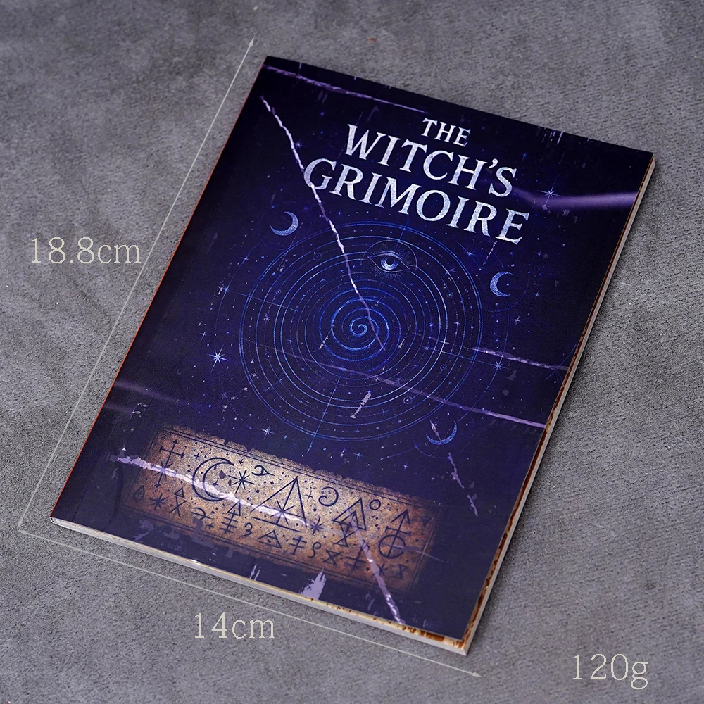77 Pages Witchcraft Grimoire Pages Book of Shadows Kit with Moon Phases Herbal Lore Spells Gothic Dark Academia Witch Journal thumbnail 2