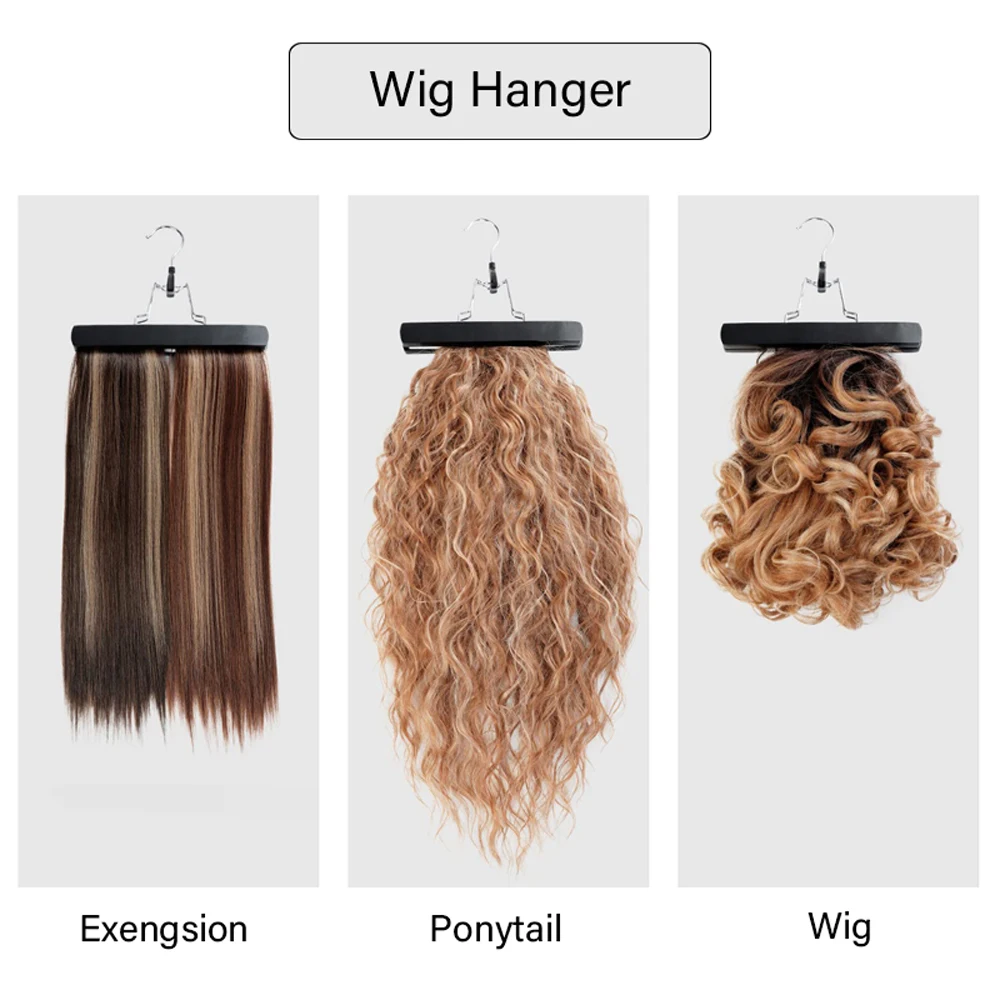 Hair Extension Hangers For Wig Storage Space Saving Hanging Storage Clips With Hook For Hairpin Weft Extension Clothes Pins thumbnail 5