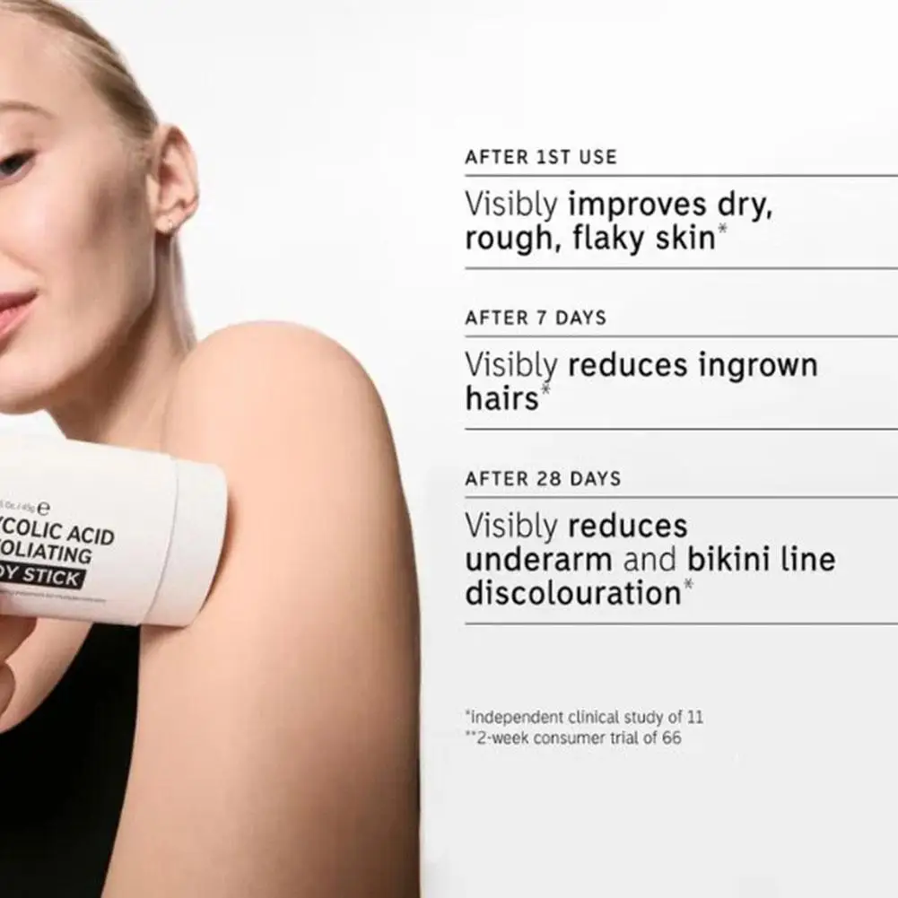 Exfoliating Body Stick Multiple Glycolic Acid Cleaning Long-lasting Moisturizing Nourishing Smoothing Skin Care thumbnail 6