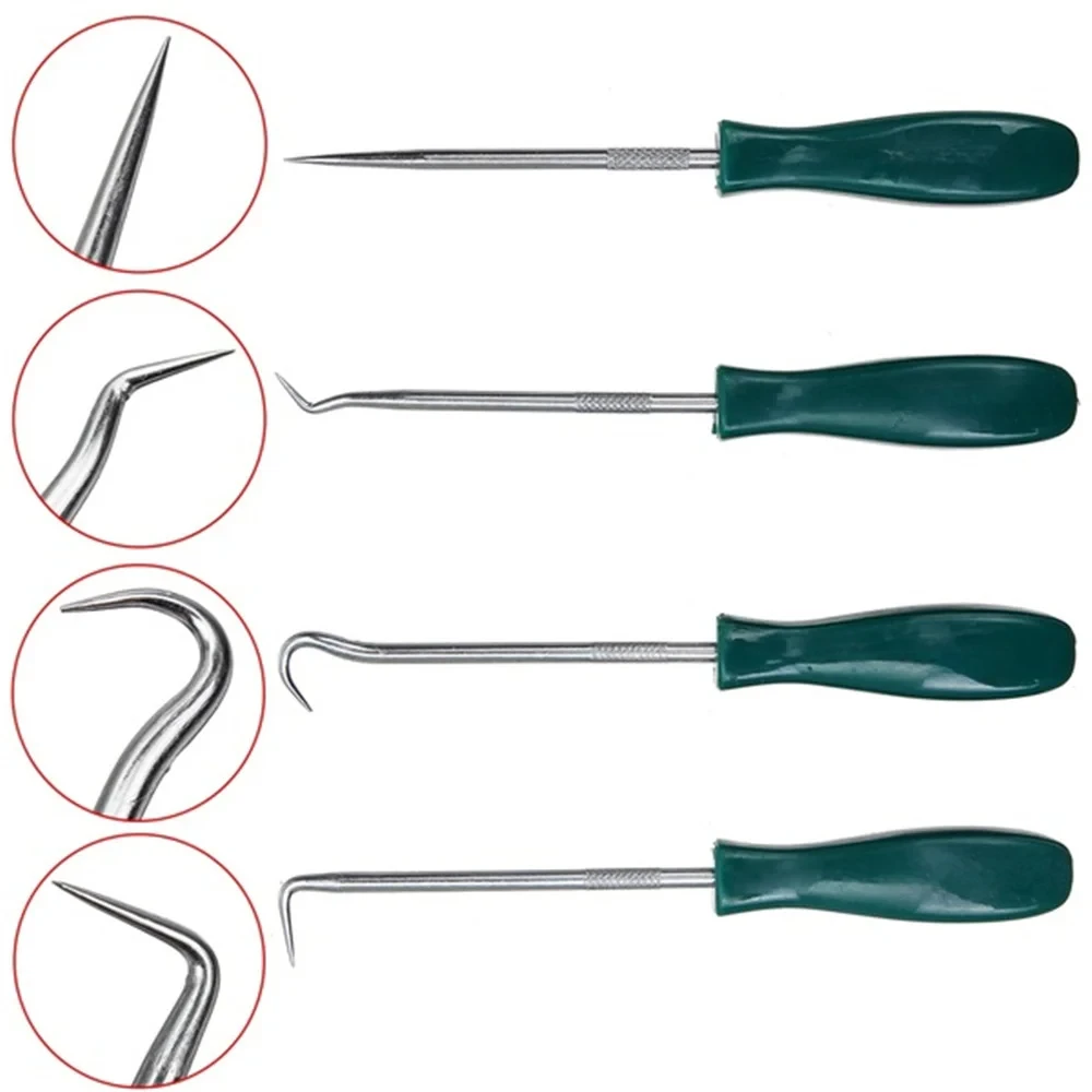 New 4Pcs 135mm Car Auto Vehicle Oil Seal Screwdrivers Set O-Ring Seal Gasket Puller Remover Pick Hooks Repair Tools for car thumbnail 4