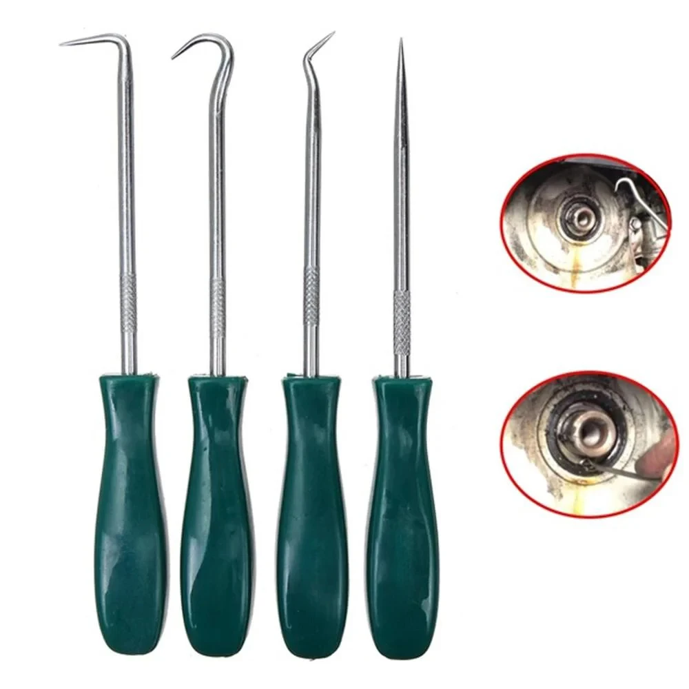 New 4Pcs 135mm Car Auto Vehicle Oil Seal Screwdrivers Set O-Ring Seal Gasket Puller Remover Pick Hooks Repair Tools for car thumbnail 2
