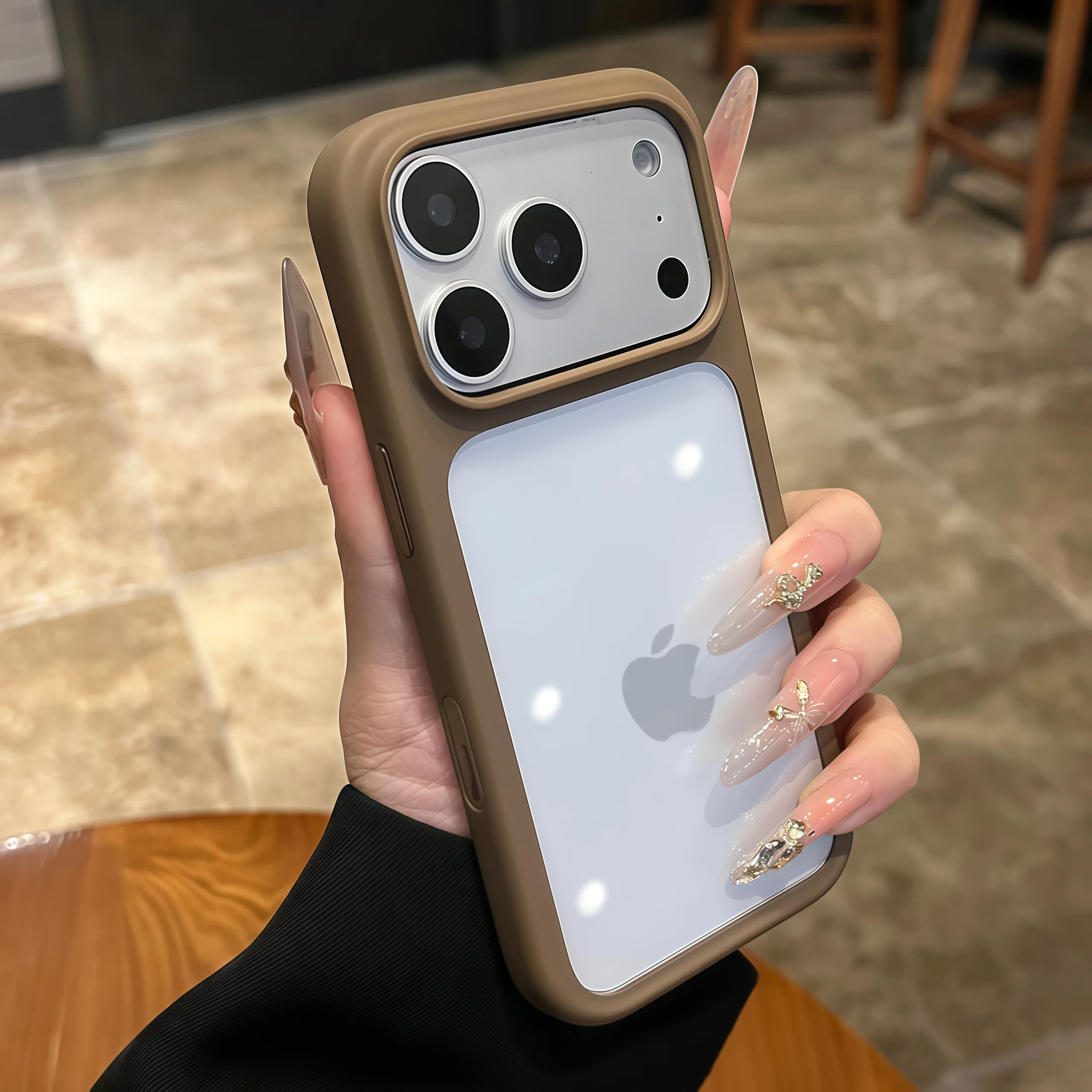 Advanced Silicone Soft Edge Transparent Hard Back Panel Case For iPhone 17 17 Pro 17 Pro Max Shockproof Phone Case Cover Gift thumbnail 5
