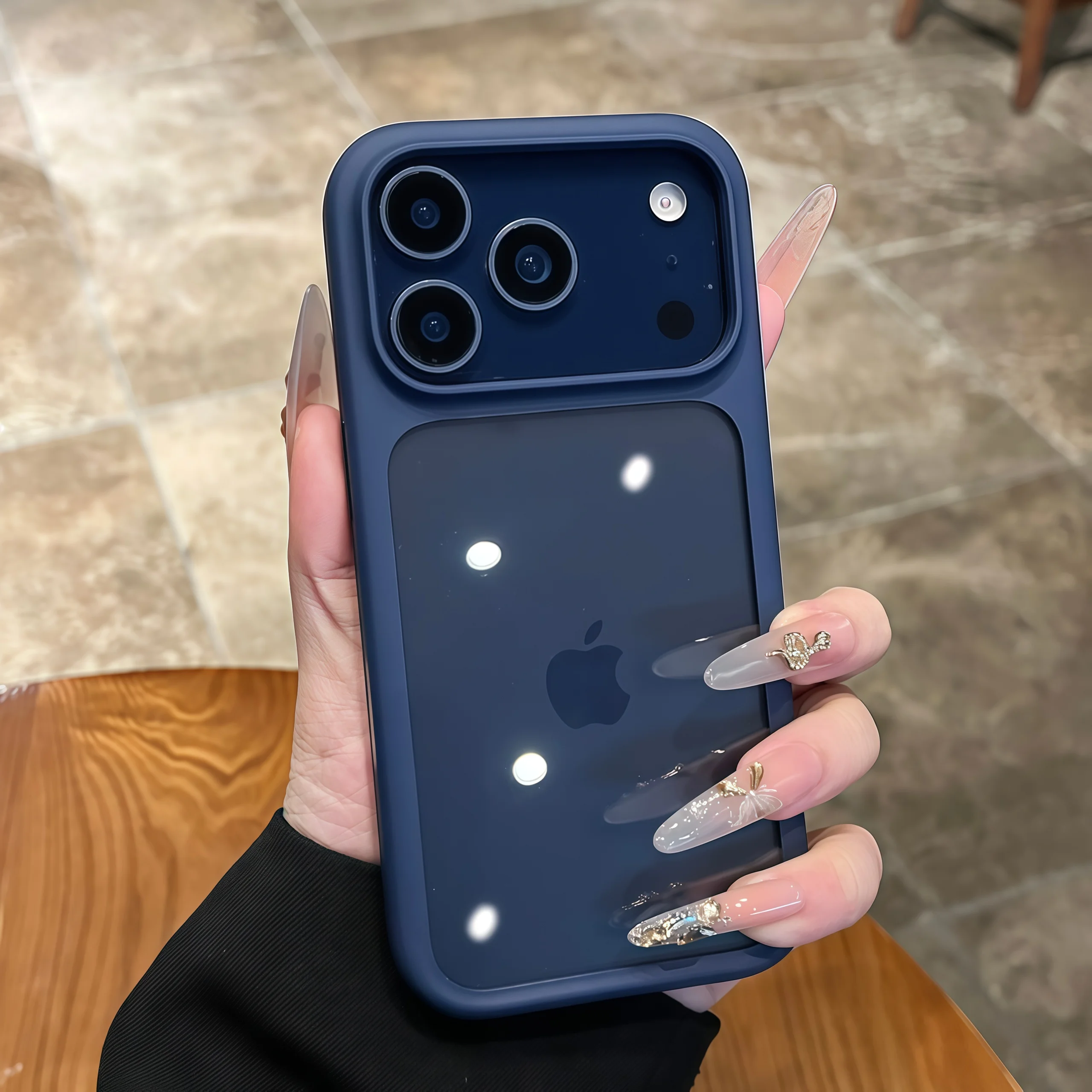 Advanced Silicone Soft Edge Transparent Hard Back Panel Case For iPhone 17 17 Pro 17 Pro Max Shockproof Phone Case Cover Gift thumbnail 3