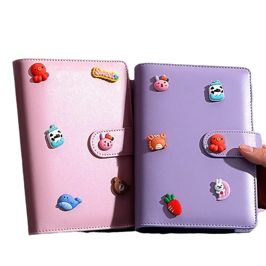 A6 Binder Case Cash Budget Book Macaron PU Leather Notebook Handbook thumbnail 5