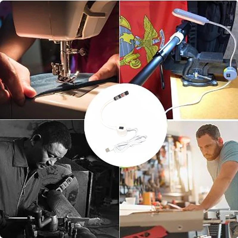 USB Red Laser Positioning Light Infrared Working Lamp Cutting with Magnetic Base DC5V Line/Cross/dot Sewing Machine Accessories thumbnail 2