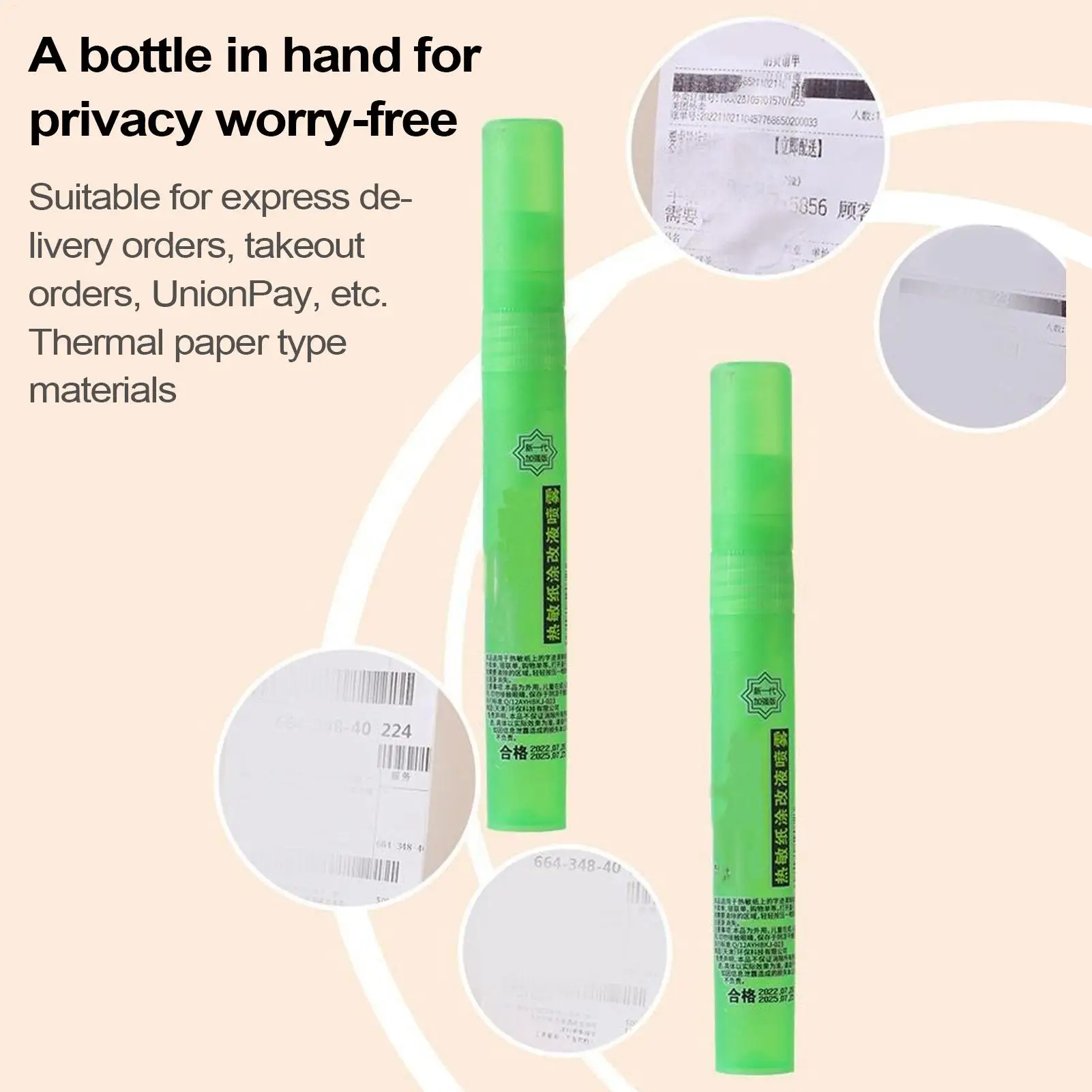 Thermal Paper Eraser Roller White out Correction Fluid Pocket Smear Coverer Tool for Document Package Bills thumbnail 3