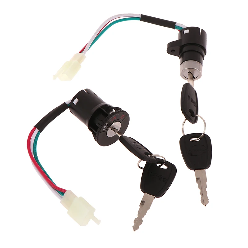 1Set Universal Motorcycle E-bike Ignition Switch Key With Wire For Motorcycle Electric Bike Scooter Accessories thumbnail 4