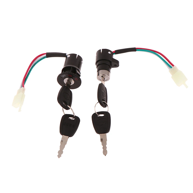 1Set Universal Motorcycle E-bike Ignition Switch Key With Wire For Motorcycle Electric Bike Scooter Accessories thumbnail 5