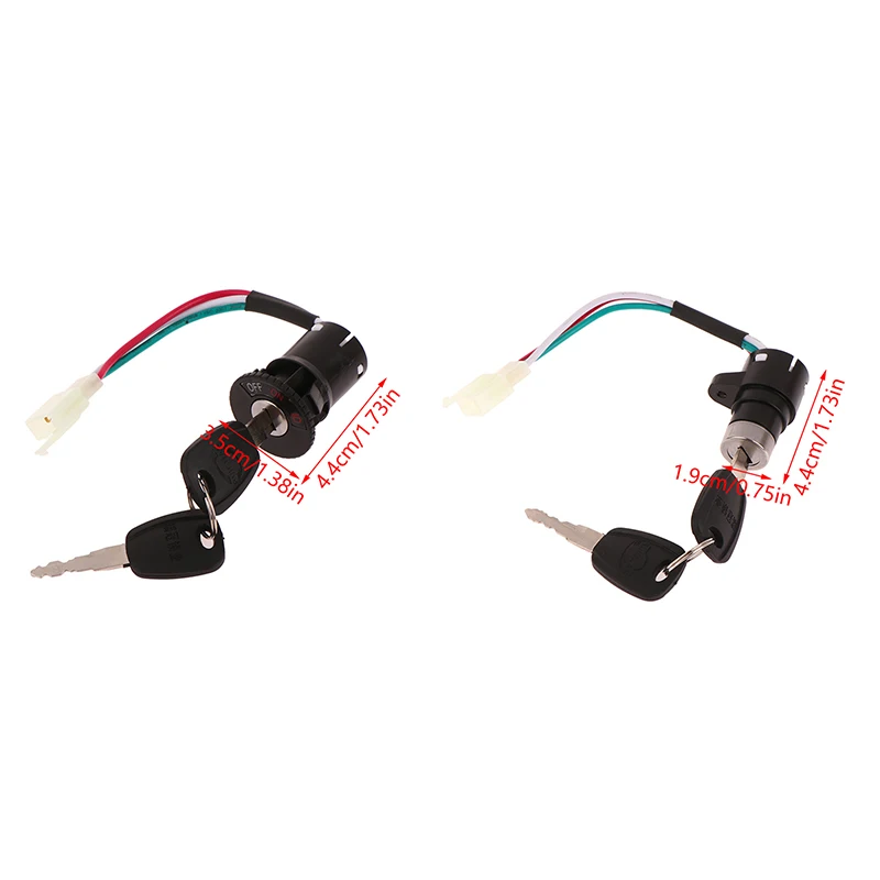 1Set Universal Motorcycle E-bike Ignition Switch Key With Wire For Motorcycle Electric Bike Scooter Accessories thumbnail 6