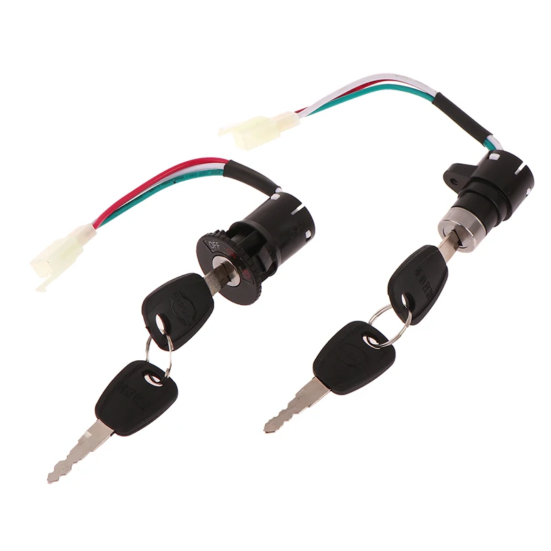 1Set Universal Motorcycle E-bike Ignition Switch Key With Wire For Motorcycle Electric Bike Scooter Accessories thumbnail 3