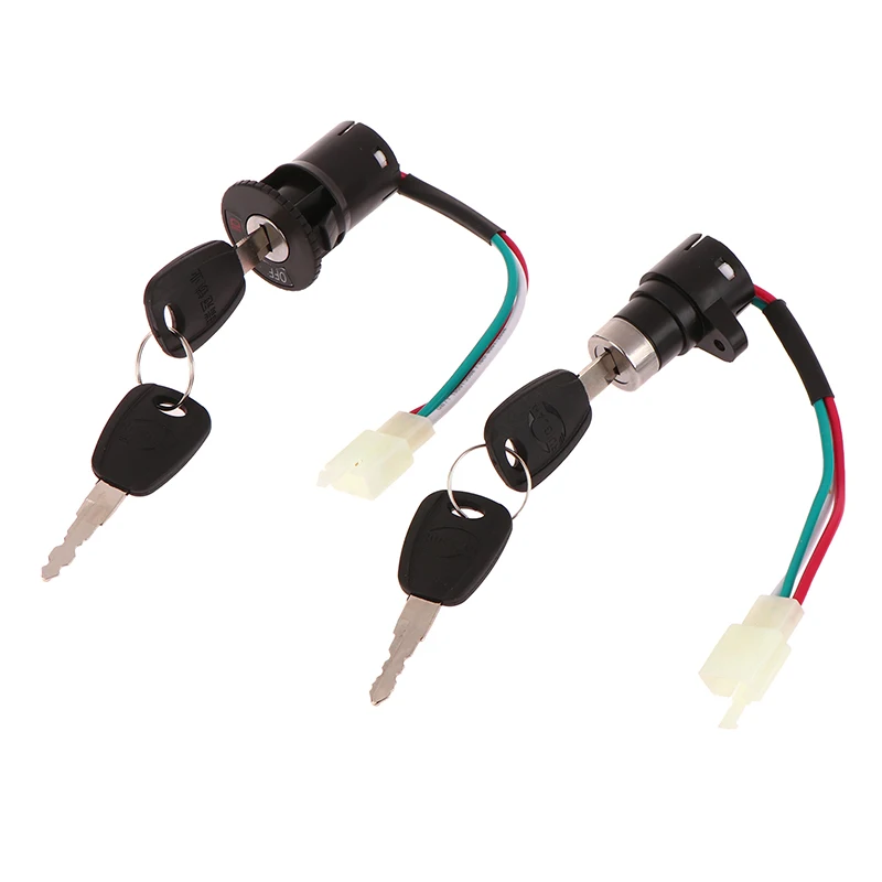 1Set Universal Motorcycle E-bike Ignition Switch Key With Wire For Motorcycle Electric Bike Scooter Accessories thumbnail 2