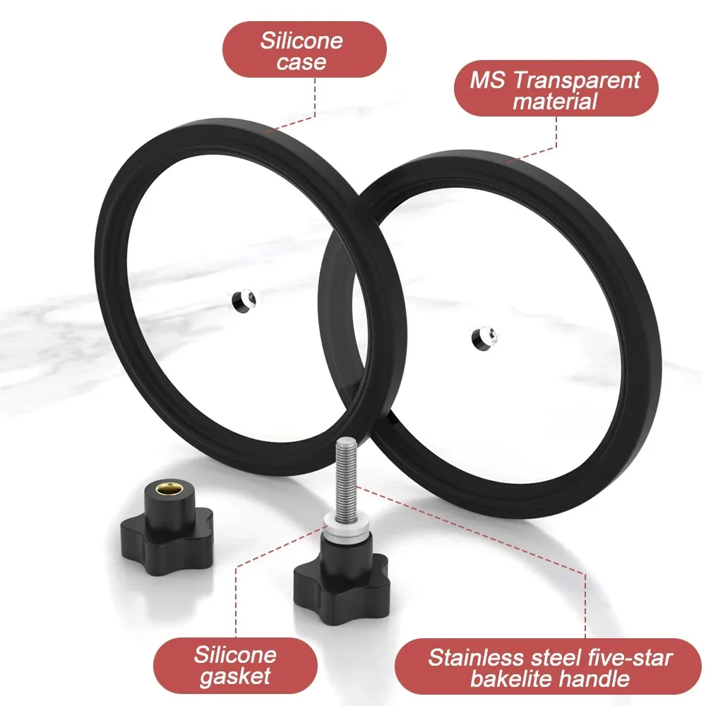 LP 7-12 Inch Vinyl Record Label Saver Cleaning Care Clamp Waterproof Protector with Handles thumbnail 6