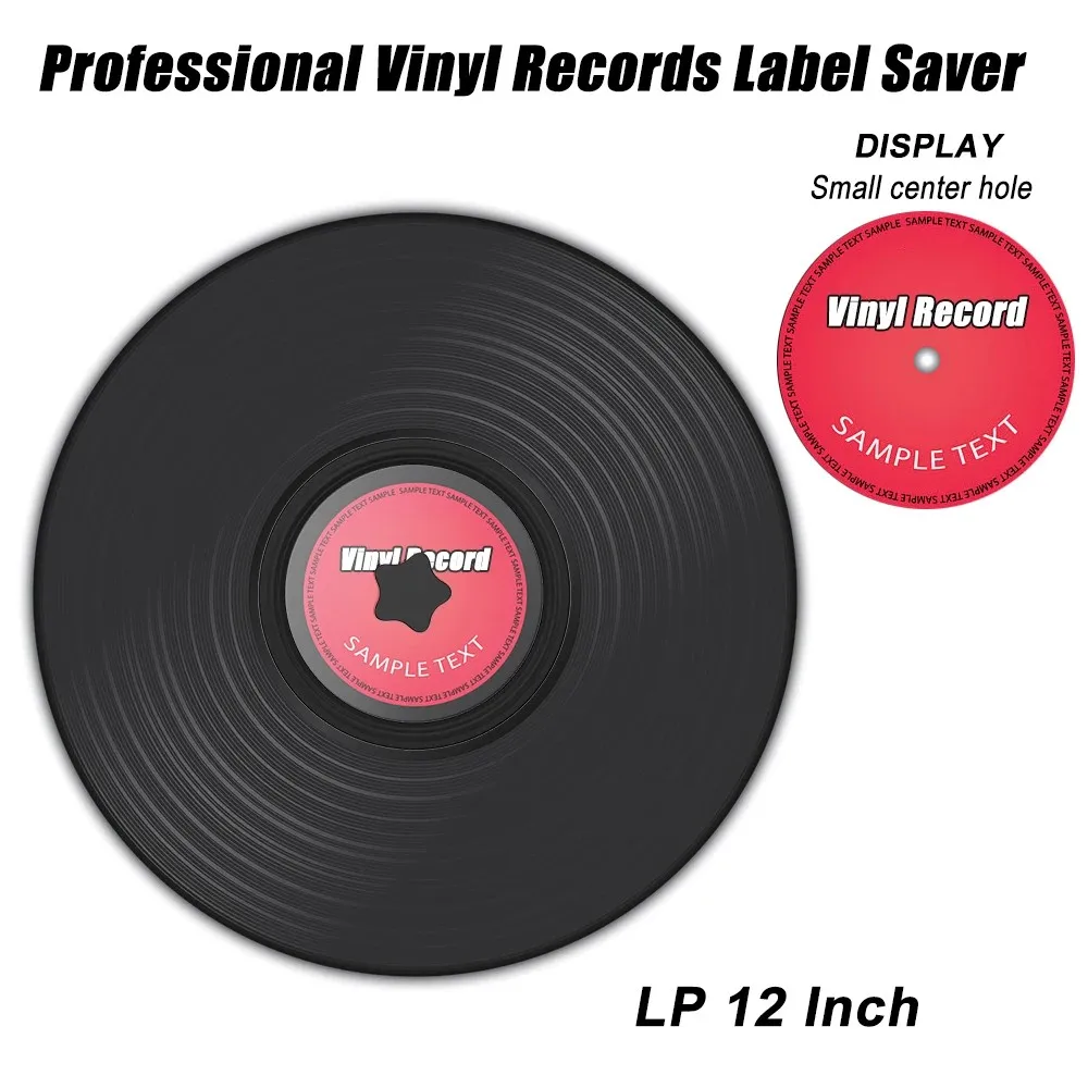 LP 7-12 Inch Vinyl Record Label Saver Cleaning Care Clamp Waterproof Protector with Handles thumbnail 3