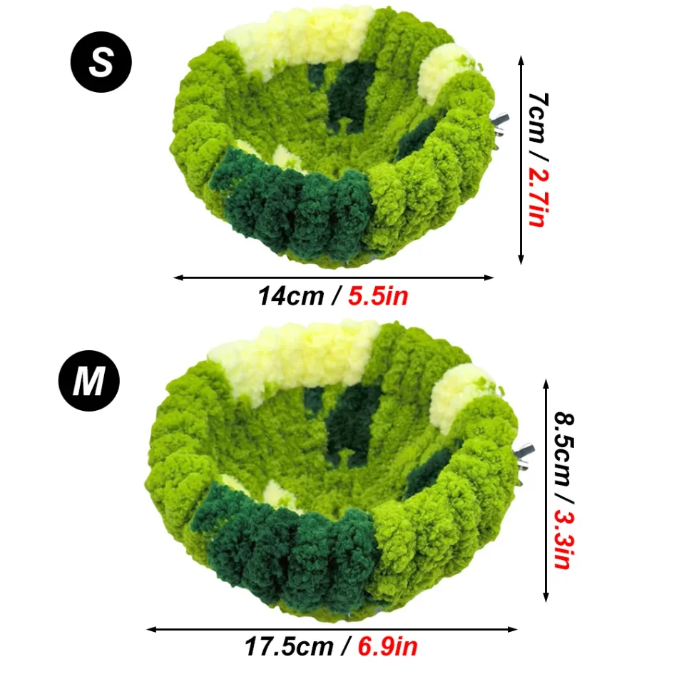 Autumn Winter Warm Cozy Bird Nest Plush Parrot Round Sleeping Bed House Toys for Small Animal Pet Bird Parrot Cage Accessories thumbnail 2
