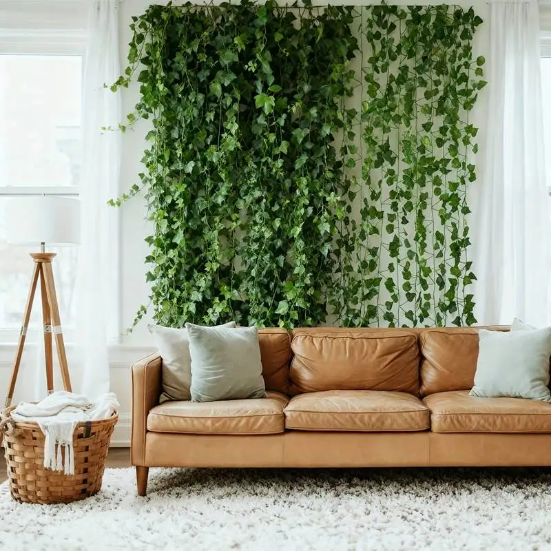 24 PCS Total 19m/755inch Ivy Garland for Home Living Room Wall Decoration Artificial Greenery Vine for Wedding Party Decor thumbnail 5