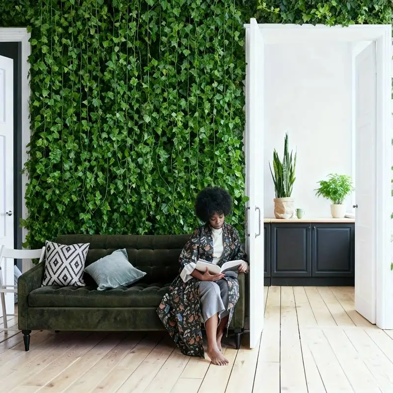 24 PCS Total 19m/755inch Ivy Garland for Home Living Room Wall Decoration Artificial Greenery Vine for Wedding Party Decor thumbnail 4