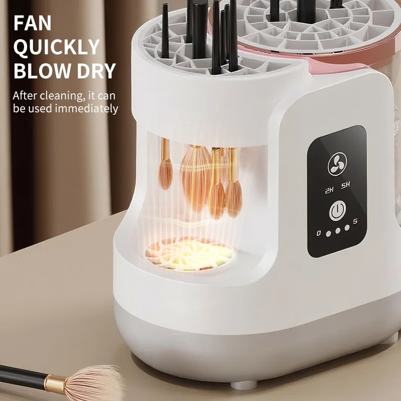 3 IN 1 USB Electric Makeup Brush Cleaner Machine Automatic Quick-Drying Portable Cosmetic Brush Cleaning And Drying Tools thumbnail 3