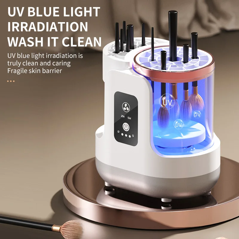 3 IN 1 USB Electric Makeup Brush Cleaner Machine Automatic Quick-Drying Portable Cosmetic Brush Cleaning And Drying Tools thumbnail 2