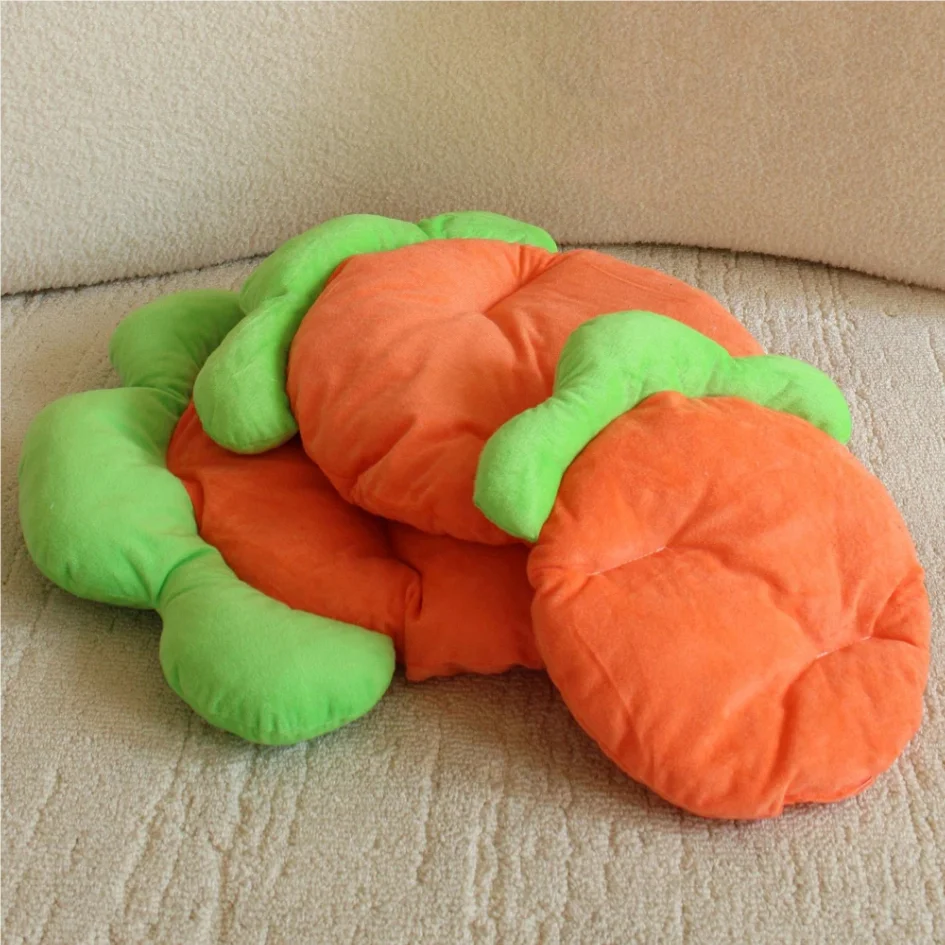 1PC Warm Carrot Shaped Rabbit Mat Soft Breathable Cute Sofa Mat for Pet Small Animal Hamster Rabbit Puppy Kitty Sleeping Bed Mat thumbnail 4