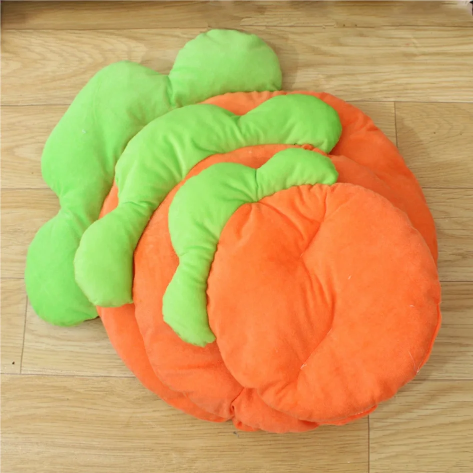 1PC Warm Carrot Shaped Rabbit Mat Soft Breathable Cute Sofa Mat for Pet Small Animal Hamster Rabbit Puppy Kitty Sleeping Bed Mat thumbnail 5