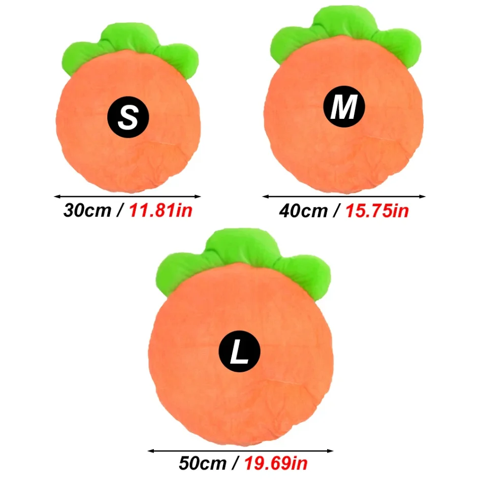 1PC Warm Carrot Shaped Rabbit Mat Soft Breathable Cute Sofa Mat for Pet Small Animal Hamster Rabbit Puppy Kitty Sleeping Bed Mat thumbnail 3