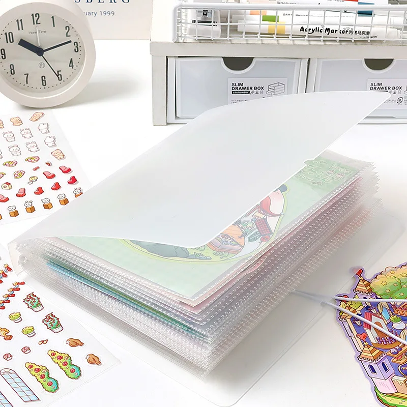 Large capacity single sheet landscape sticker storage book, photo album, commemorative book, card book, small card storage book thumbnail 2