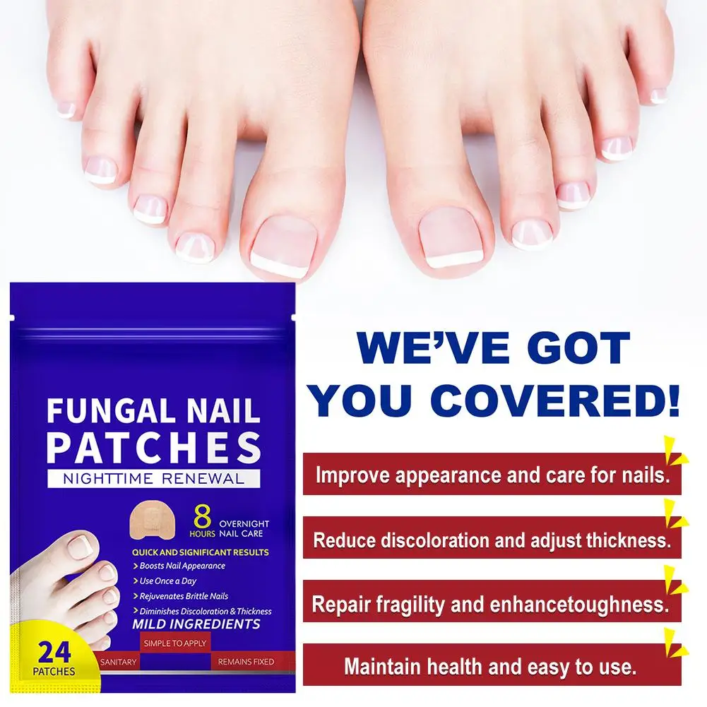 New Bags Toenail Fungus Patch Nail Repair Patches Nail Ingrown Correction Sticker Discolored Damaged Nails Foot Care Tool thumbnail 4