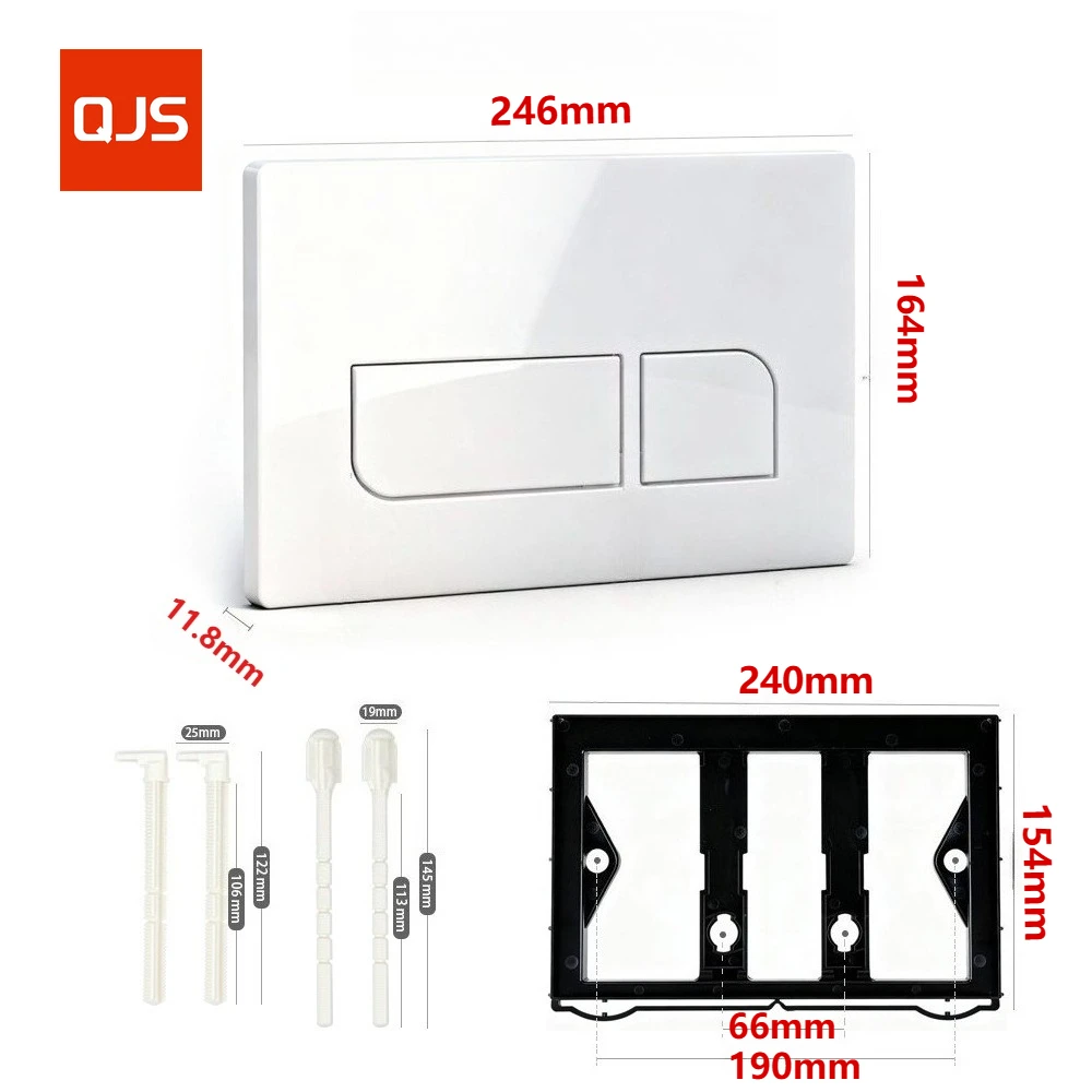 Toilet Button for GEBERI-T Sigma 01/ 08/ 20/ 30/ 50/ 60, Samba Flush Plate for Up300 Conceal Cristern Geberi-t Sigma Tank Panel thumbnail 5