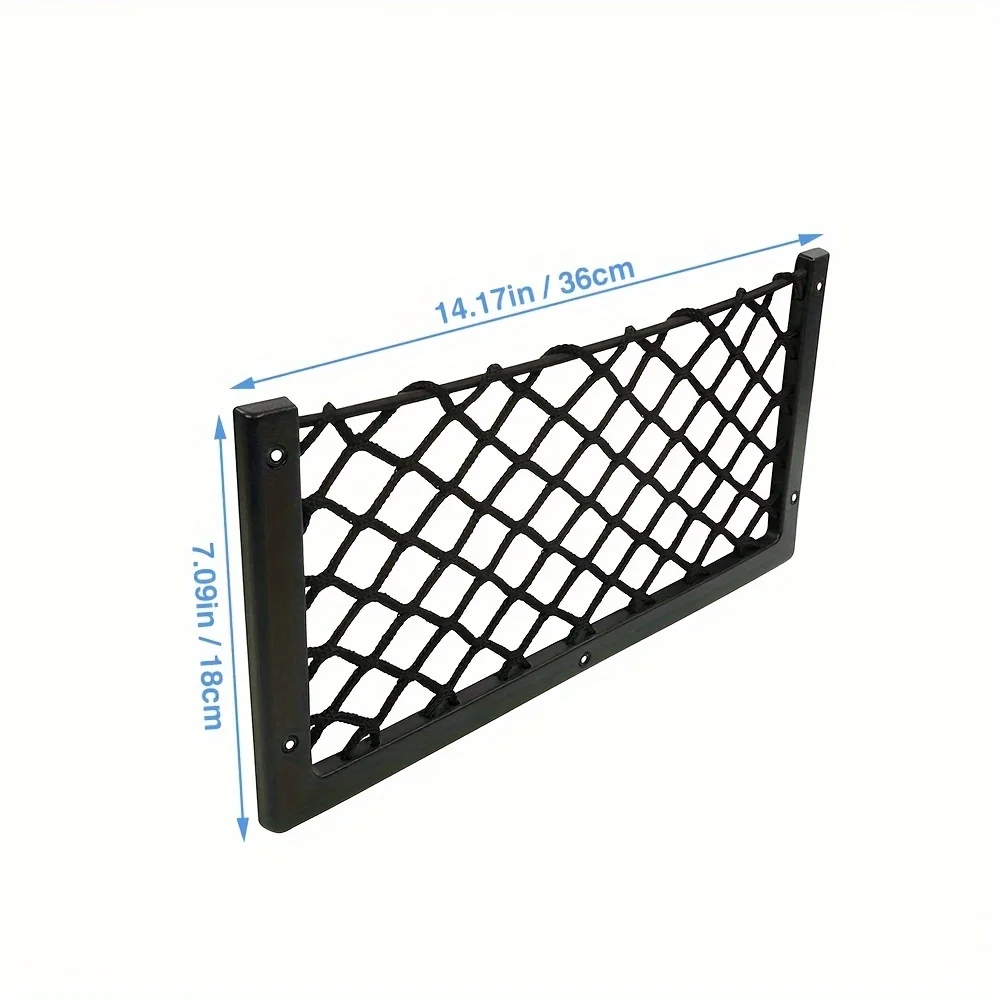 1/2/3pcs Car Storage Mesh Bag Car Mesh Bag Holder with Frame Car Mesh Storage Bag thumbnail 5