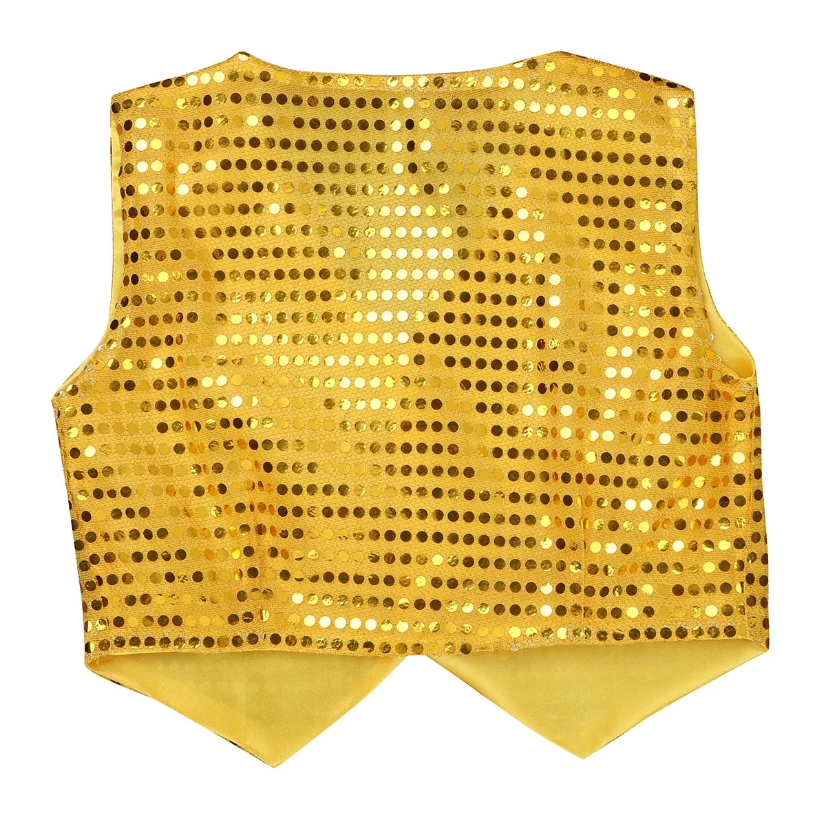 Jazz Dance Boys Girls Glitter Sequined Vest Waistcoat Hip Hop Dance Party Street Show Choir Performance Costume Vest Outerwear thumbnail 4