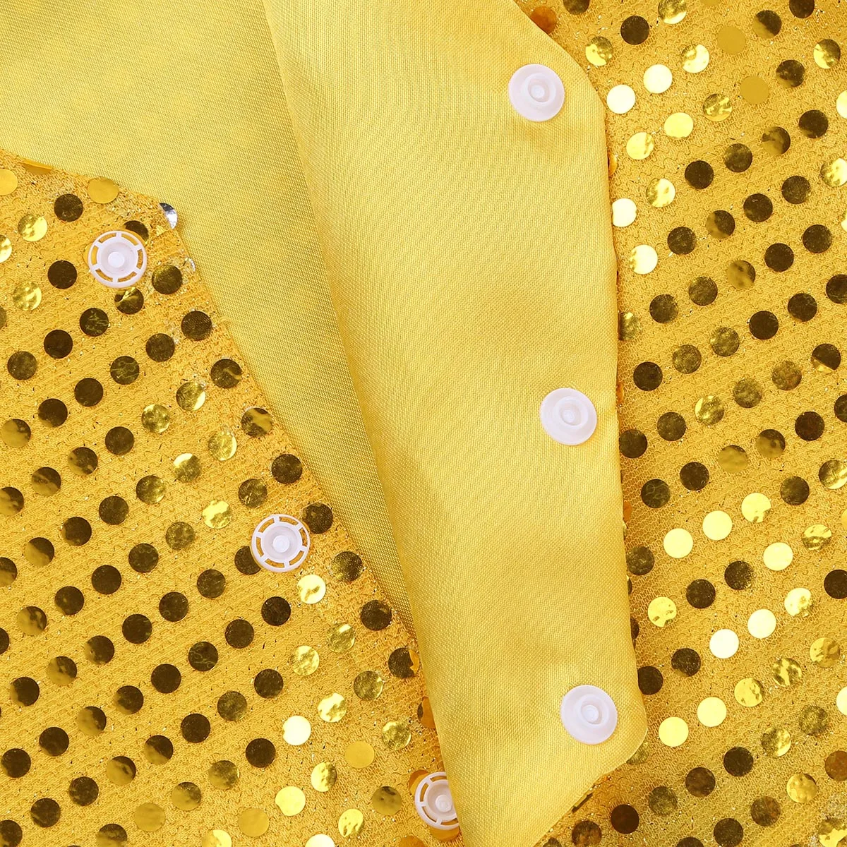 Jazz Dance Boys Girls Glitter Sequined Vest Waistcoat Hip Hop Dance Party Street Show Choir Performance Costume Vest Outerwear thumbnail 5