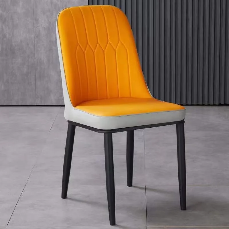 Dining table and chair set, home use, modern luxury backrest chair, Italian simple style negotiation chai thumbnail 3
