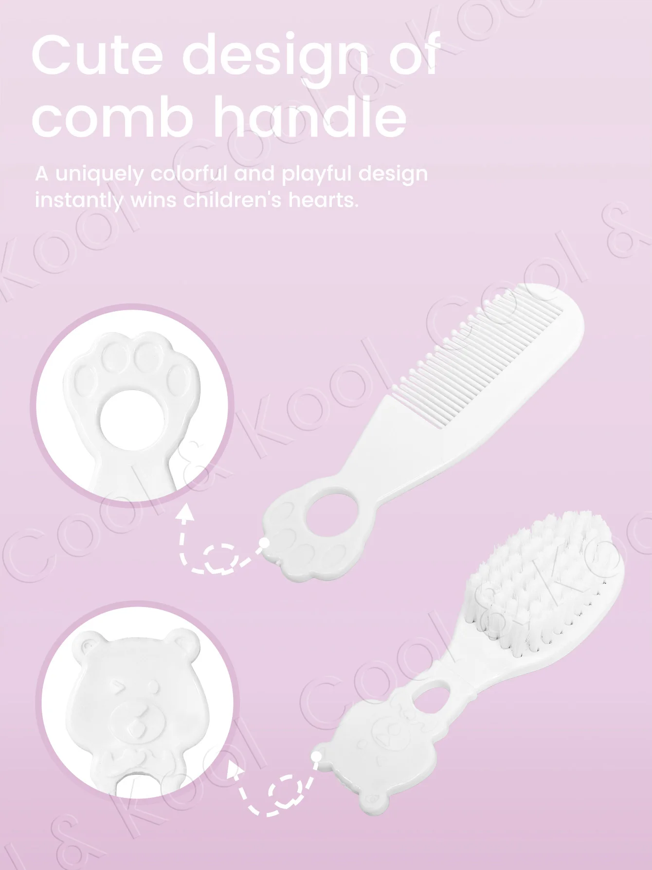 Baby Hygiene & Grooming Kit, 6pc Safe Nail & Hair Care Tool Set for Infant and Toddler Use at Home thumbnail 4