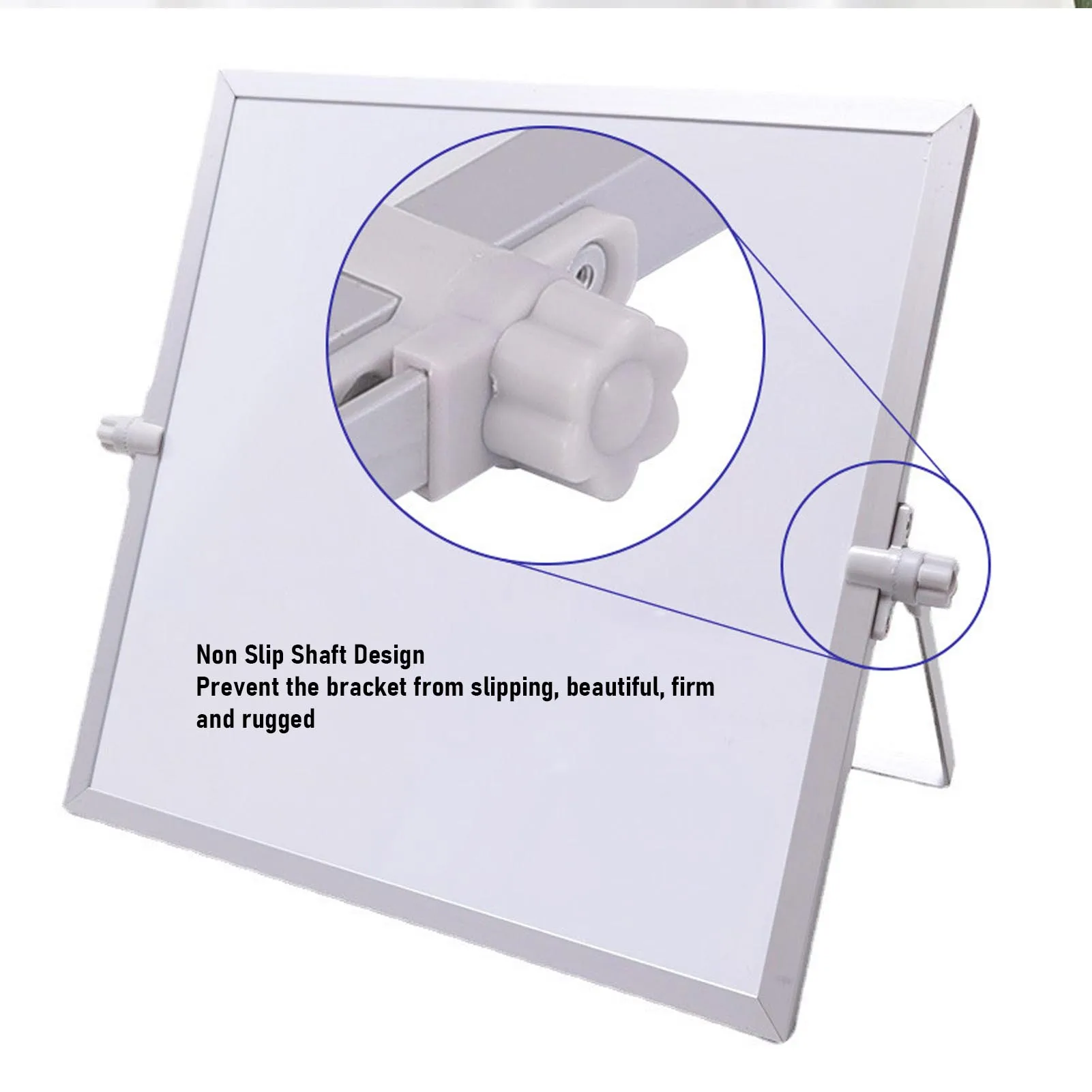 Desktop Memo Whiteboard Double Sided Desktop White Board Portable 360 Degree Rotation Magnetic 3 Layers Paint Coating for Home thumbnail 3