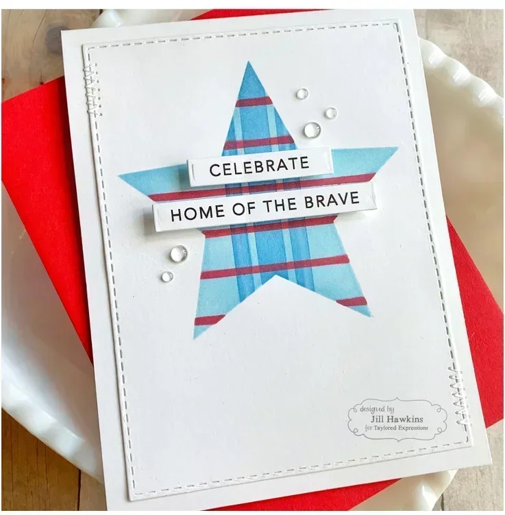 Five-pointed Star and Snowflake Stencil Scrapbook Diary Decoration Embossing Template DIY Greeting Card Handmade for 2025 New thumbnail 6