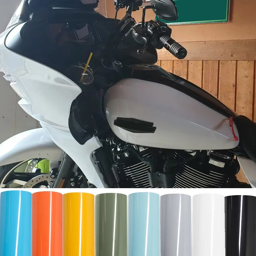 Car Colors Change Wrap Vinyl Film Vehicles Glossy Modified Cover Auto Partial Body Vehicles Motorcycles Stickers Accessories thumbnail 2