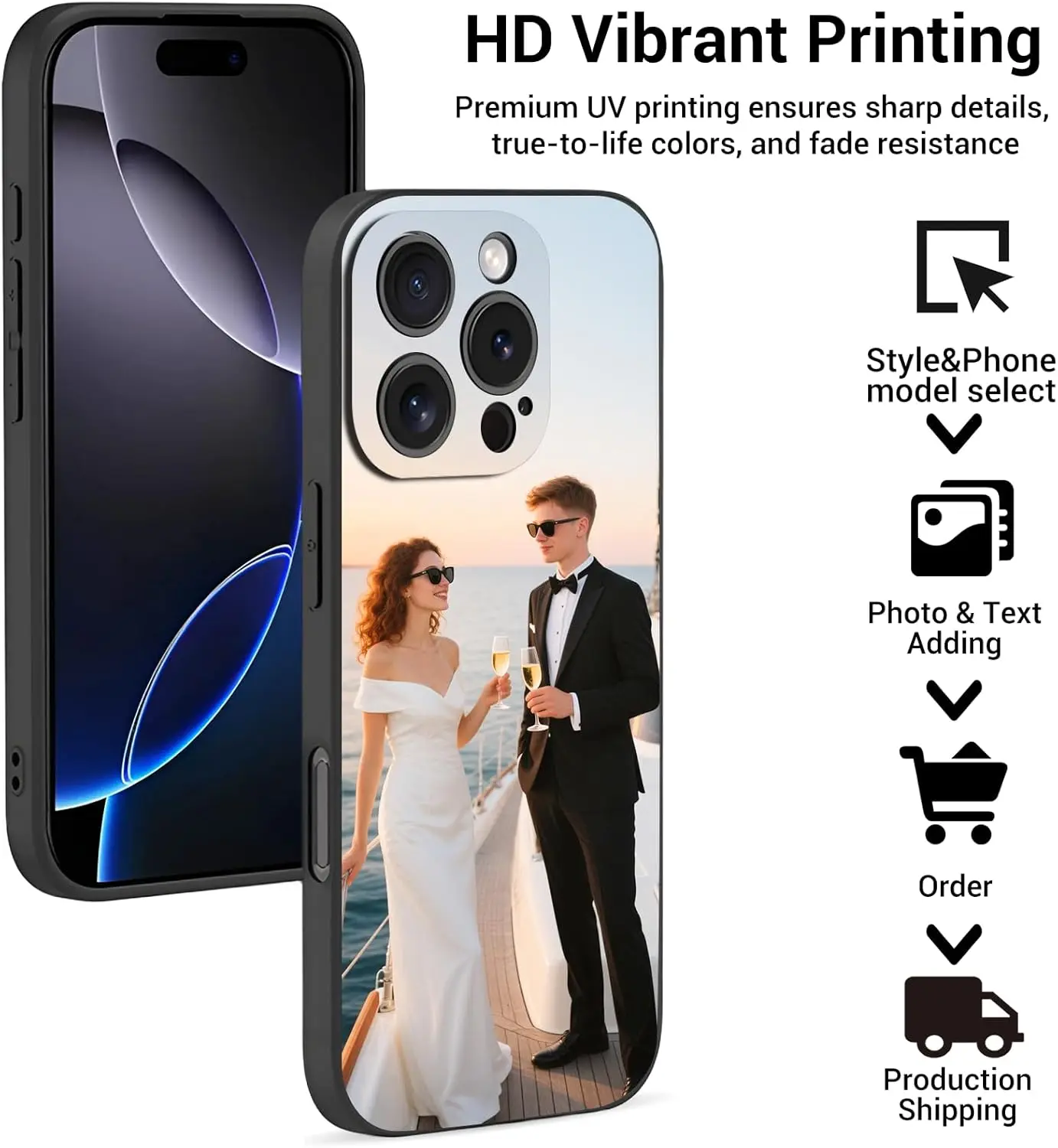 Custom Matte Case For iPhone 17 16 15 14 13 12 11 Pro Max Mini SE XS XR 7 8 Plus DIY Personalized Photo Picture Soft Cover Funda thumbnail 2