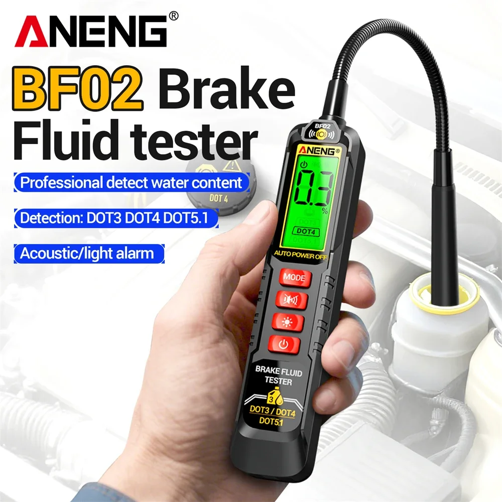 For DOT3/4/5.1 ANENG BF02 Brake Oil Analyze Quality Moisture Check Car Diagnostics Tools Auto Liquid Testing Brake Fluid Tester thumbnail 3