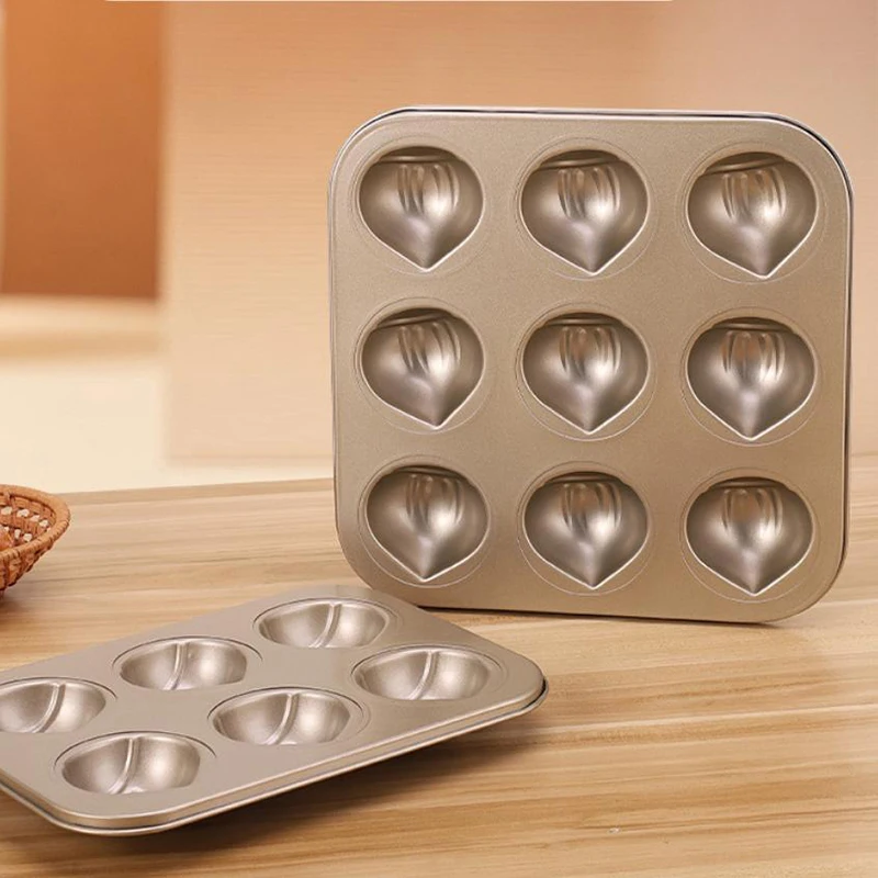 1Pieces Chestnut Shaped Cake Baking Tray Mold Carbon Steel Kitchen Baking Tool Outdoor Tableware thumbnail 4