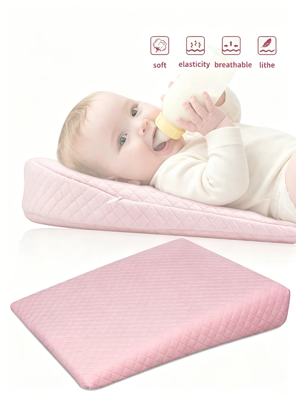 Baby Comfortable Slope Pillow Anti Refulx Anti Spit Milk For Sleeping Children Protect Their Neck Cervical Spine thumbnail 5