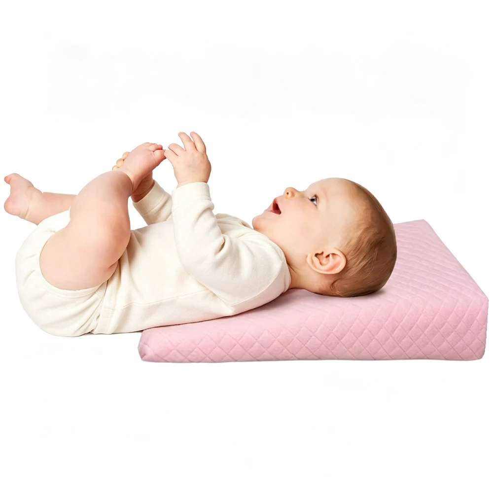 Baby Comfortable Slope Pillow Anti Refulx Anti Spit Milk For Sleeping Children Protect Their Neck Cervical Spine thumbnail 3