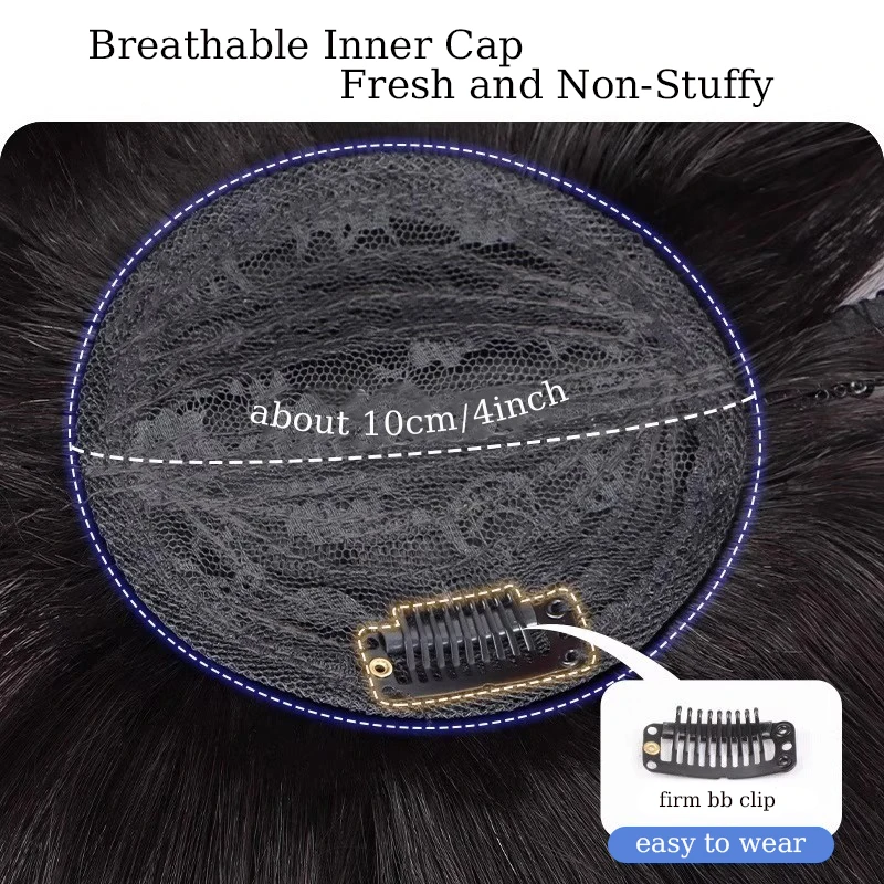 Synthetic Hair Bangs with Headband Hair Extension Wig Sparkling Hairband with Straight Hair Extensions for Women Use Hair Topper thumbnail 4