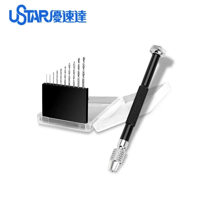 UA-90800 Ustar 0.3-1.2MM Model Hand Drill Bits Set for Military Model Build Drilling Hand Craft Tools thumbnail 5