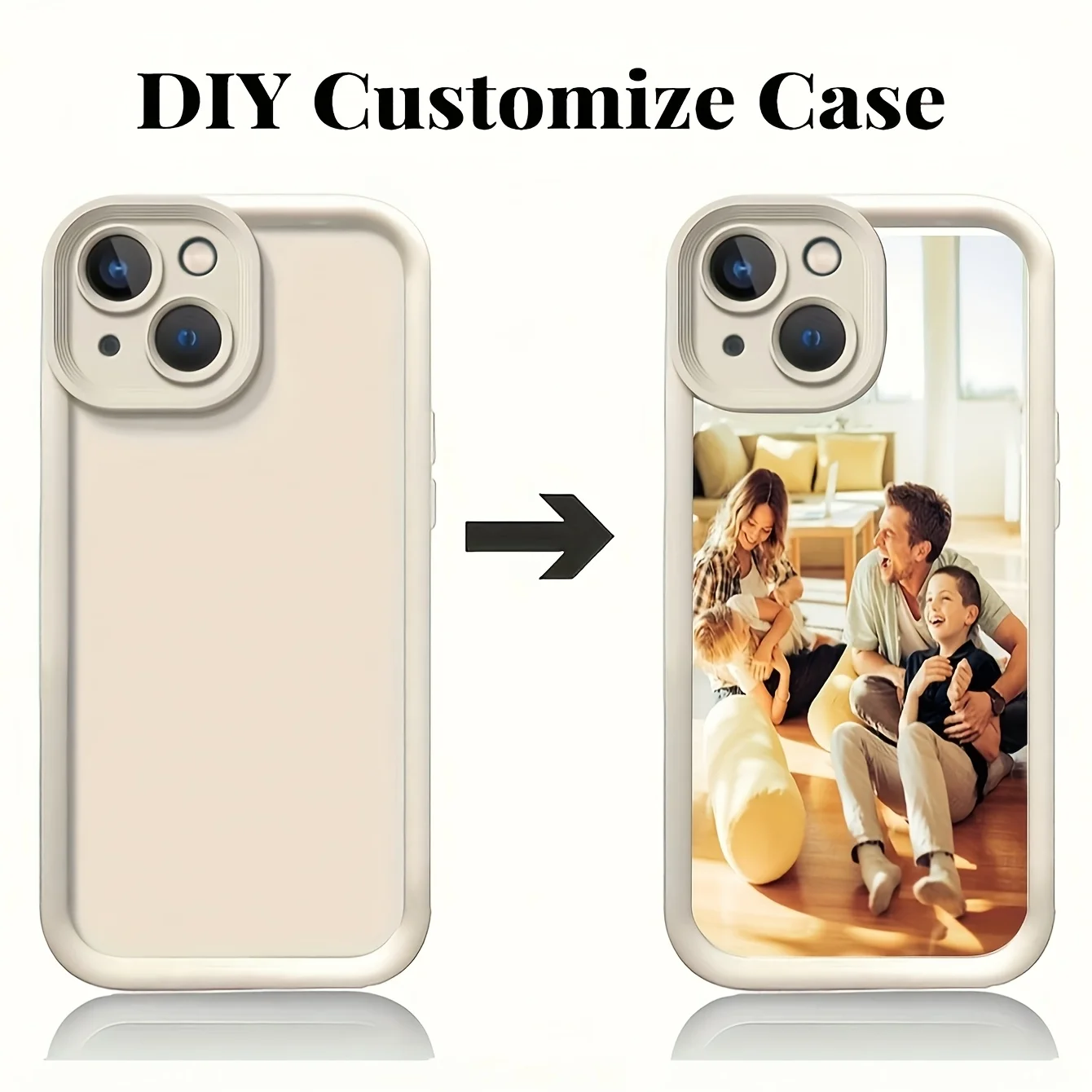 DIY Personalized For iPhone 17 Air 16 15 14 13 12 11 Pro Max SE 2020 2022 XS XR Plus Custom Phone Shockproof Silicone Soft Case thumbnail 2