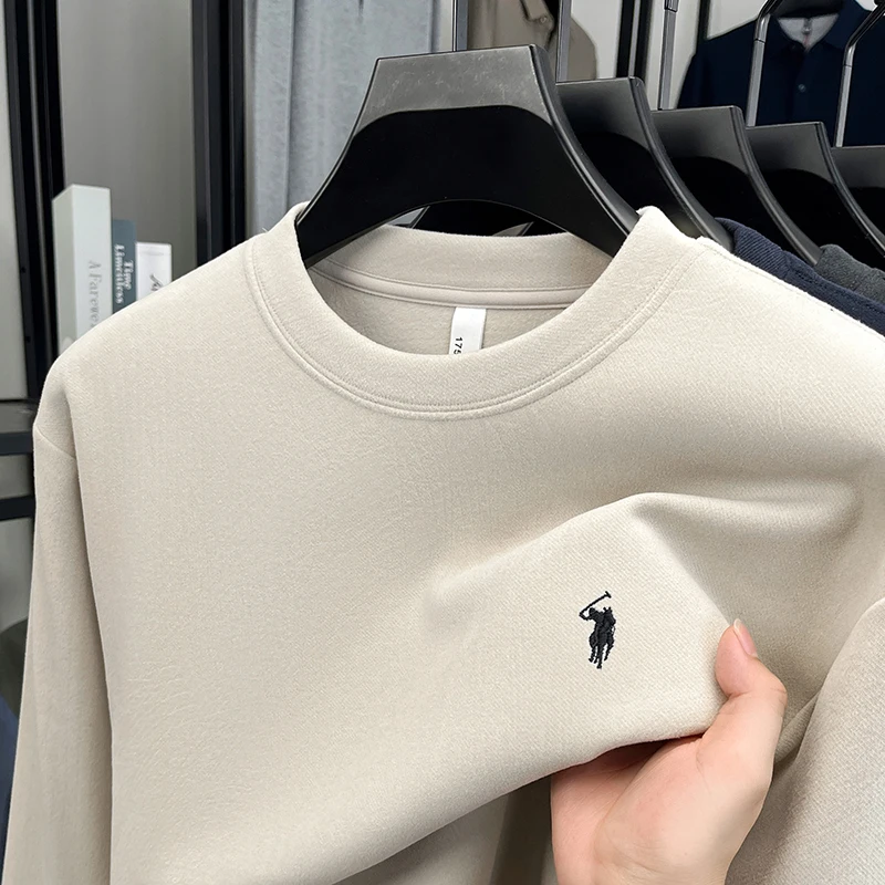 stylish and luxurious crew-neck long-sleeve T-shirt, a refined Paul brand loose-fitting sweatshirt that's trendy for men