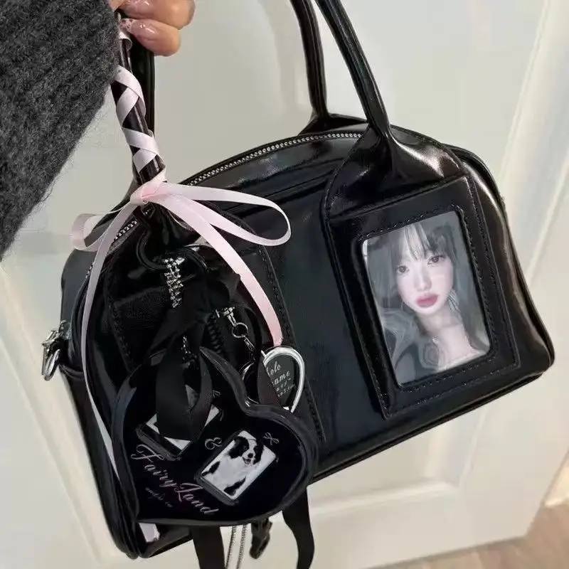 2025 New Y2K Harajuku Shoulder Bag Women Korean Transparent Ita Bag Crossbody Bag Female Japanese Designer Trend Handbag Purse thumbnail 4