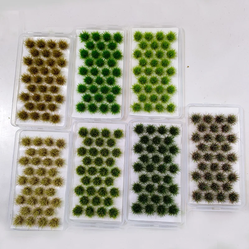 32Pcs Mini Grass Cluster Model Kits Simulation Mutlicolor Grass Plants Materials for Making Scene Layout Diorama Accessory thumbnail 6