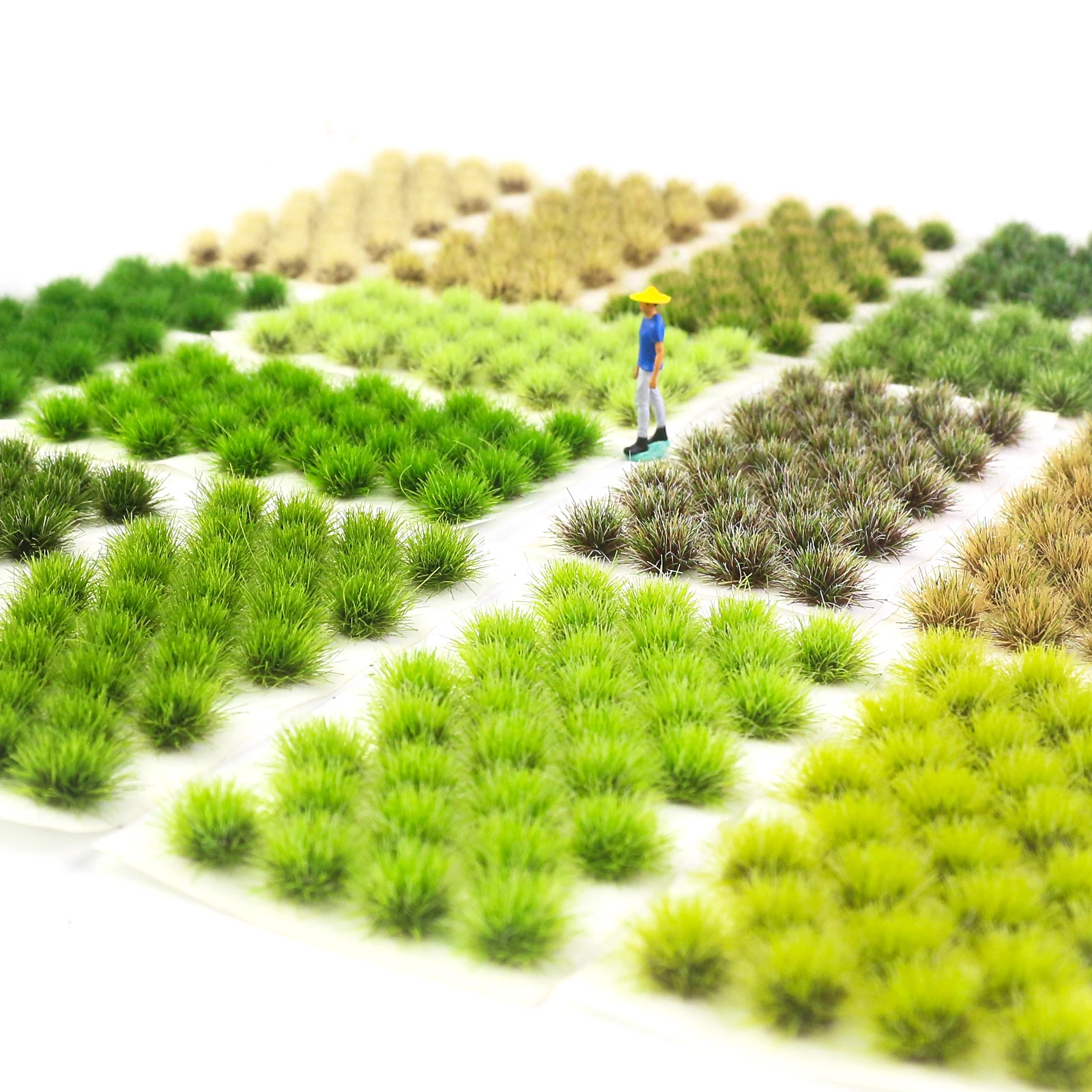 32Pcs Mini Grass Cluster Model Kits Simulation Mutlicolor Grass Plants Materials for Making Scene Layout Diorama Accessory thumbnail 4