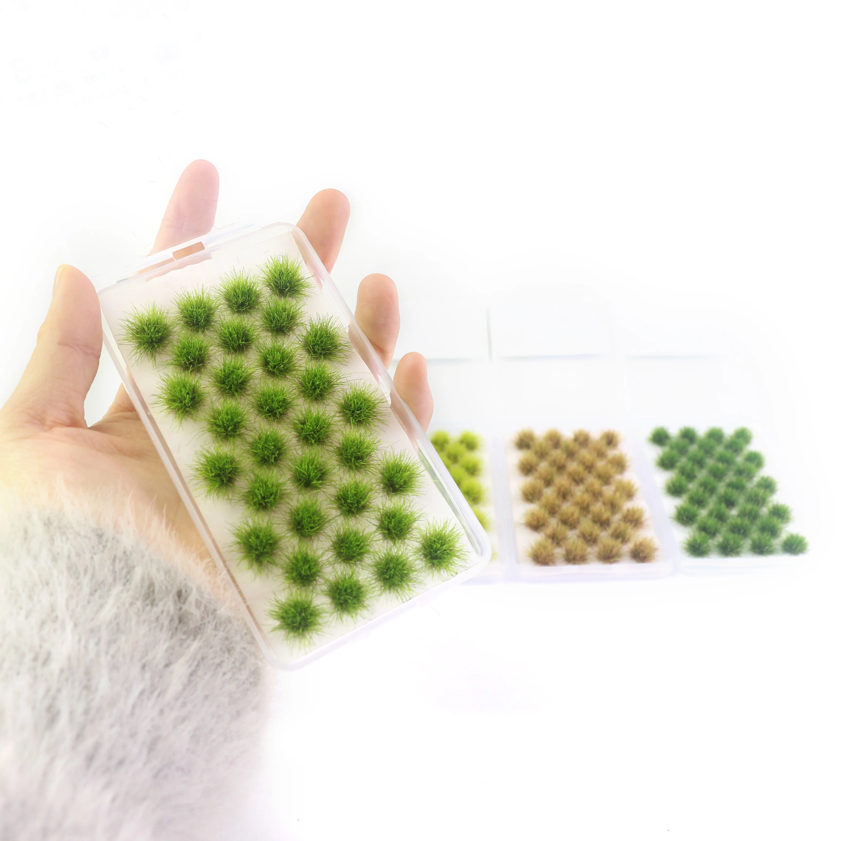 32Pcs Mini Grass Cluster Model Kits Simulation Mutlicolor Grass Plants Materials for Making Scene Layout Diorama Accessory thumbnail 5