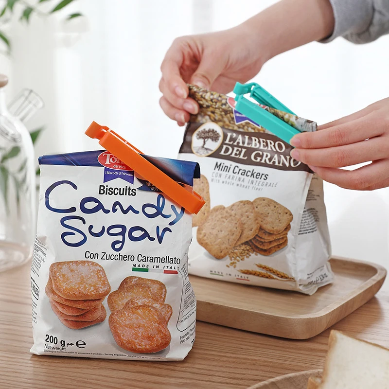 5/10PCS Portable Kitchen Storage Food Snack Seal Sealing Bag Clips Sealer Clamp Plastic Tool Kitchen Food Clips DJ002 thumbnail 5
